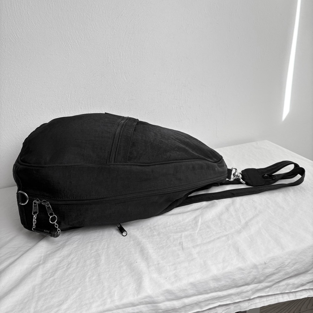 NORM THOMPSON LARGE Teardrop Black Nylon Sling Backpack Bag  Unisex TRAVEL - Picture 13 of 13